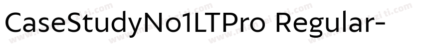 CaseStudyNo1LTPro Regular字体转换
